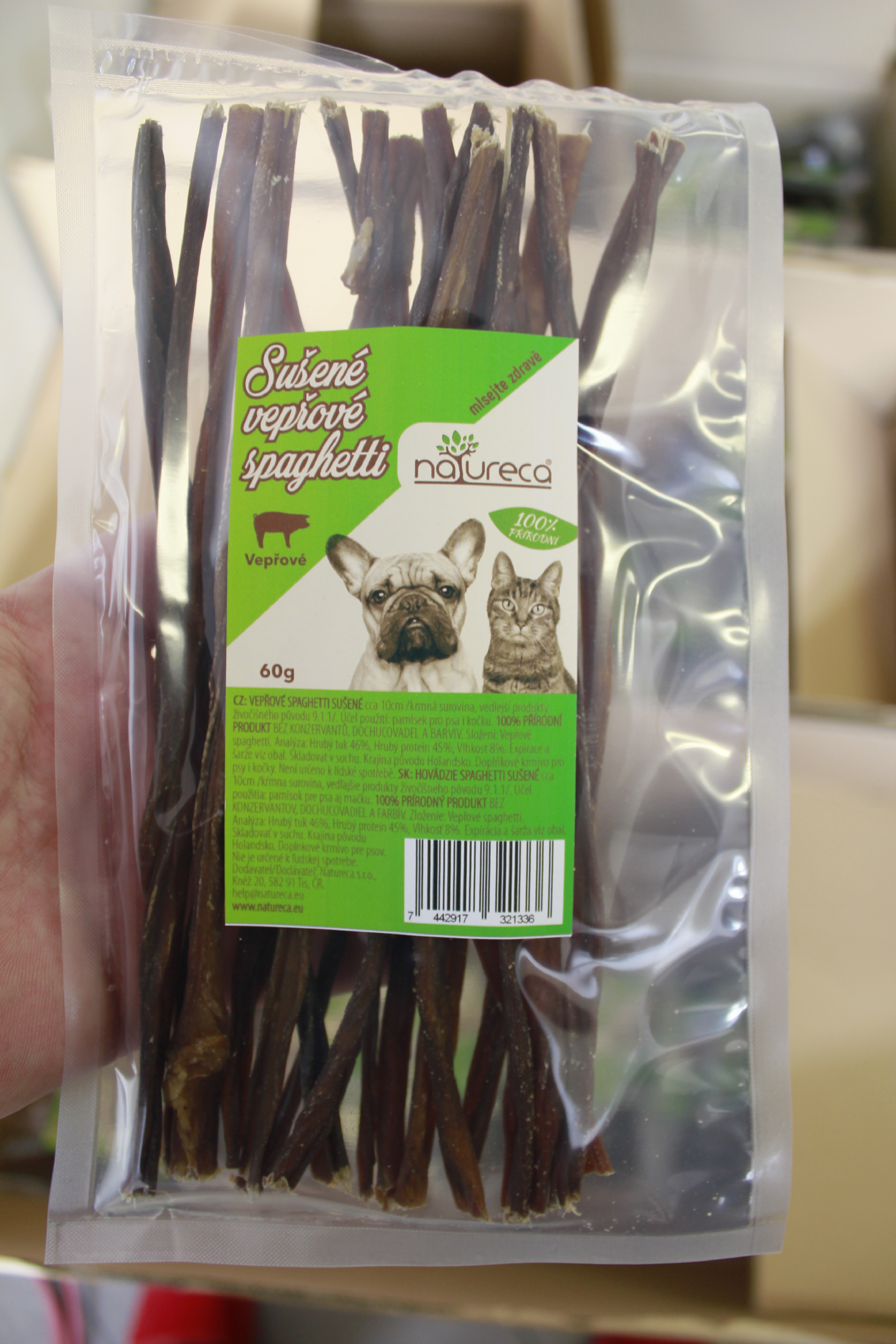 Vepřové spaghetti sušené 60gx6 /5+1 ZDARMA/