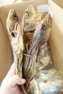 Sušená mořská treska 3kg, dlouhé ryby 20-40cm